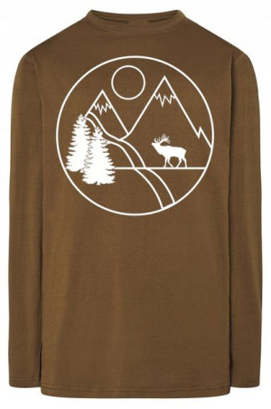 Longsleeve męski nadruk Góry Łoś r.XL