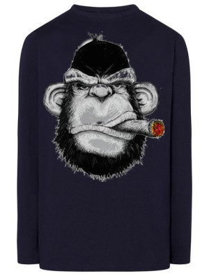 Longsleeve męski nadruk Goryl Cygaro Rozm.4XL