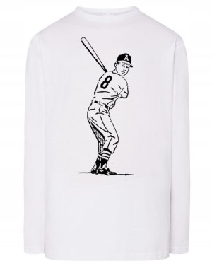 Longsleeve męski nadruk GRACZ BASEBALL r.5XL