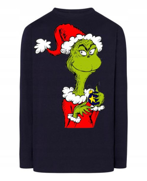 Longsleeve męski nadruk Grinch Święta Rozm.4XL