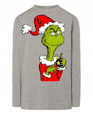 Longsleeve męski nadruk Grinch Święta Rozm.M