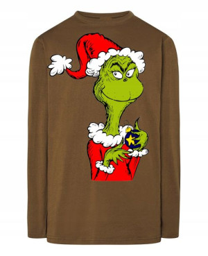 Longsleeve męski nadruk Grinch Święta Rozm.S