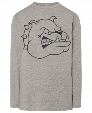 Longsleeve męski nadruk groźny pies r.3XL