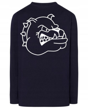 Longsleeve męski nadruk groźny pies r.4XL