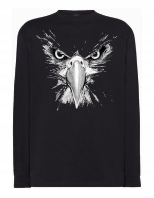 Longsleeve męski nadruk GŁOWA ORZEŁ r.M