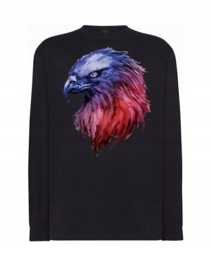 Longsleeve męski nadruk głowa ORZEŁ r.M