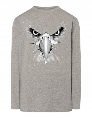 Longsleeve męski nadruk GŁOWA ORZEŁ r.M