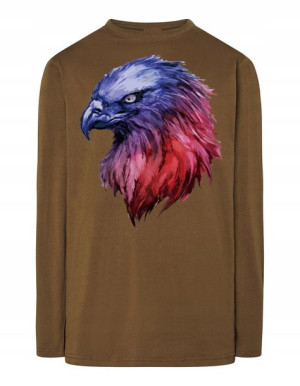 Longsleeve męski nadruk głowa ORZEŁ r.XS
