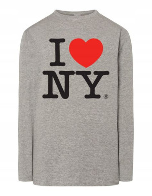 Longsleeve męski nadruk I love NY r.M