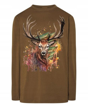 Longsleeve męski nadruk Jeleń Rozm.3XL