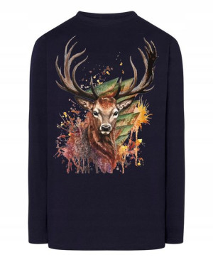 Longsleeve męski nadruk Jeleń Rozm.M