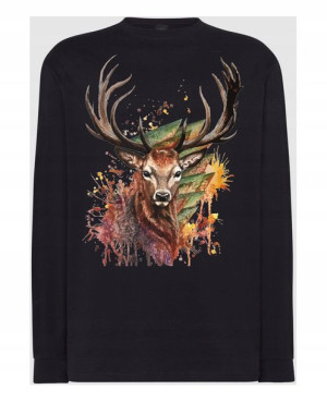 Longsleeve męski nadruk Jeleń Rozm.M