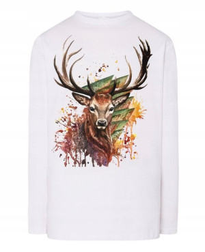 Longsleeve męski nadruk Jeleń Rozm.XS