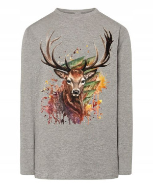 Longsleeve męski nadruk Jeleń Rozm.XS