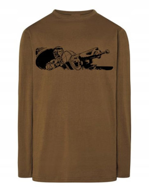 Longsleeve męski nadruk KARABIN DZIAŁKO r.3XL