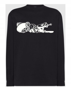 Longsleeve męski nadruk KARABIN DZIAŁKO r.S
