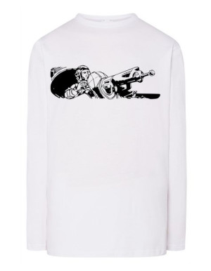 Longsleeve męski nadruk KARABIN DZIAŁKO r.XXL