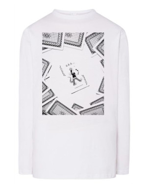 Longsleeve męski nadruk KARTY JOKER r.XS