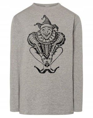 Longsleeve męski nadruk KLAUN JOKER r.4XL