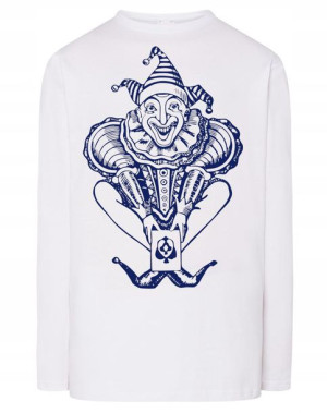 Longsleeve męski nadruk KLAUN JOKER r.L