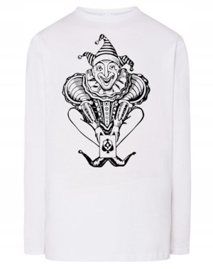 Longsleeve męski nadruk KLAUN JOKER r.L