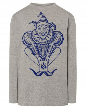 Longsleeve męski nadruk KLAUN JOKER r.S