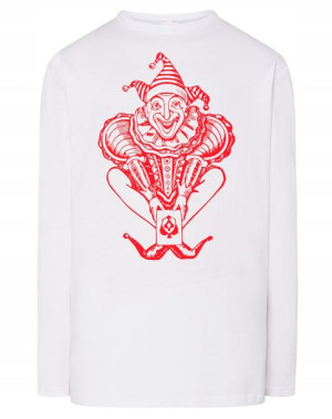 Longsleeve męski nadruk KLAUN JOKER r.S