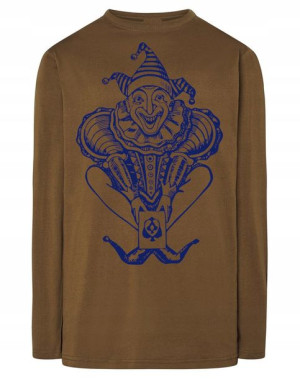 Longsleeve męski nadruk KLAUN JOKER r.XL