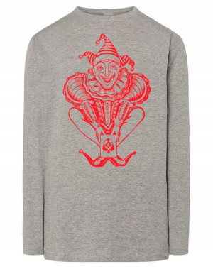 Longsleeve męski nadruk KLAUN JOKER r.XS
