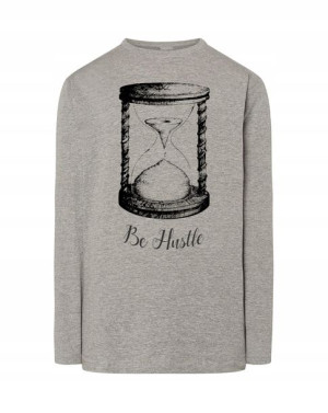 Longsleeve męski nadruk KLEPSYDRA Be Hustle r.4XL