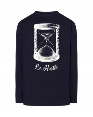Longsleeve męski nadruk KLEPSYDRA Be Hustle r.L