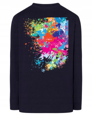 Longsleeve męski nadruk Kolory Abstrakcja r.L