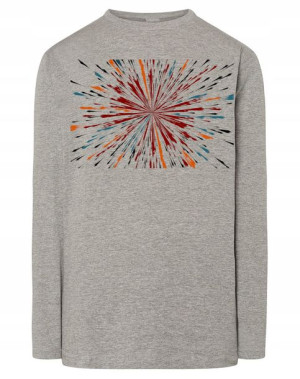 Longsleeve męski nadruk Kolory Abstrakcja r.M