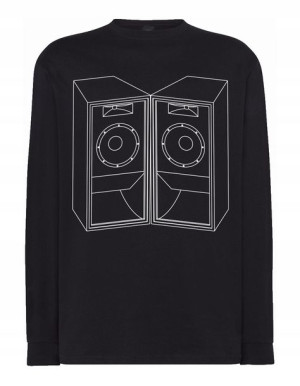 Longsleeve męski nadruk Kolumny Głośniki r.M