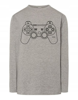 Longsleeve męski nadruk KONTROLER PAD r.4XL