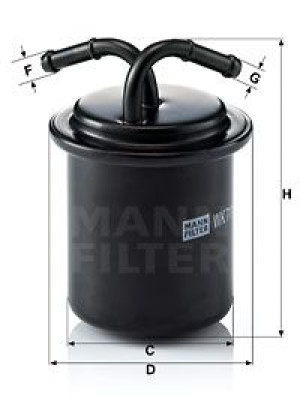 Filtr paliwa MANN-FILTER WK711
