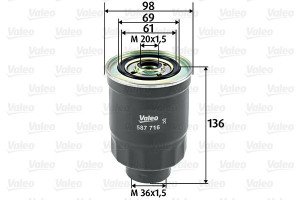 Filtr paliwa VALEO 587716 WK94011