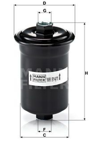 Filtr paliwa MANN-FILTER WK614/11 WK61411