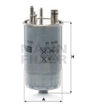 Filtr paliwa MANN-FILTER WK853/20 WK85320