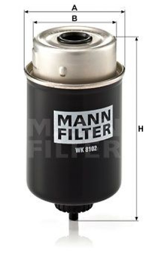 Filtr paliwa MANN-FILTER WK8102