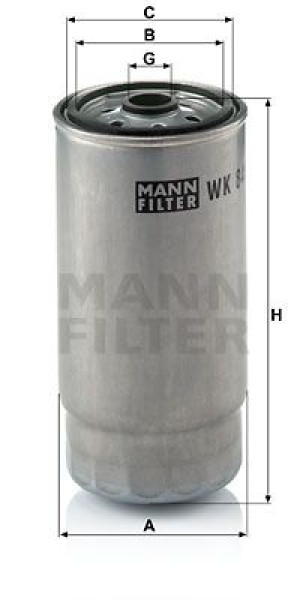 Filtr paliwa MANN-FILTER WK845/7 WK8457
