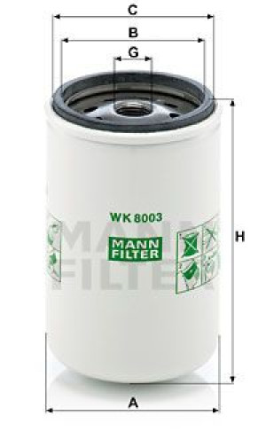 Filtr Paliwa Mann-filter Wk8003x