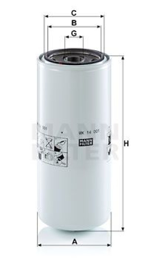 Filtr paliwa MANN-FILTER WK14001