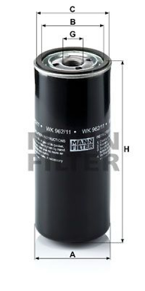 Filtr paliwa MANN-FILTER WK962/11 WK96211