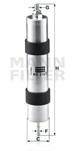 Filtr paliwa MANN-FILTER WK516/2 WK5162