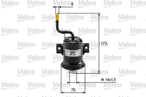 Filtr paliwa VALEO 587221 FC231S
