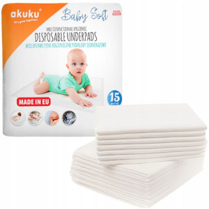 Akuku Podkłady Jednorazowe 40x60 Baby Soft Przewij