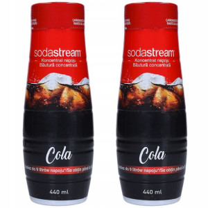 2x Syrop Koncentrat Do Wody Sodastream Cola 440 Ml