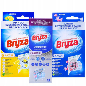 Bryza Zestaw Płyn do Czyszczenia Pralki 3x250ml