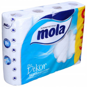 Papier toaletowy Mola Decor 12 rolek